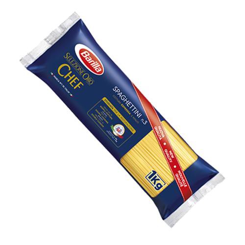 Mỳ sợi trứng vừa hiệu Barilla Spaghettinni số 3 “Selezione oro CHEF” – túi 01 kg