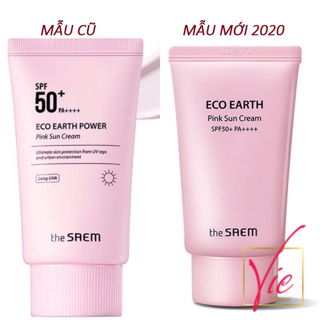 The Saem Eco Earth Power Sun Cream - Kem Chống Nắng The Saem Eco Earth Power SPF50+ PA++++