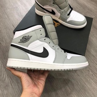 Jordan xám cao cổ full box bill- dây phụ