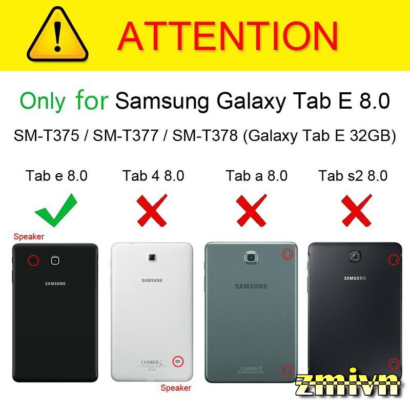 Bao da xoay 360 độ Samsung Galaxy Tab E 8.0 T377/ T375