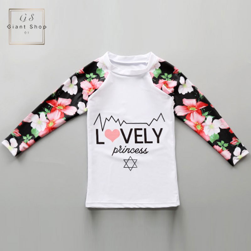 Set đồ bơi áo tay dài + quần dài chống nắng cho bé gái | BigBuy360 - bigbuy360.vn