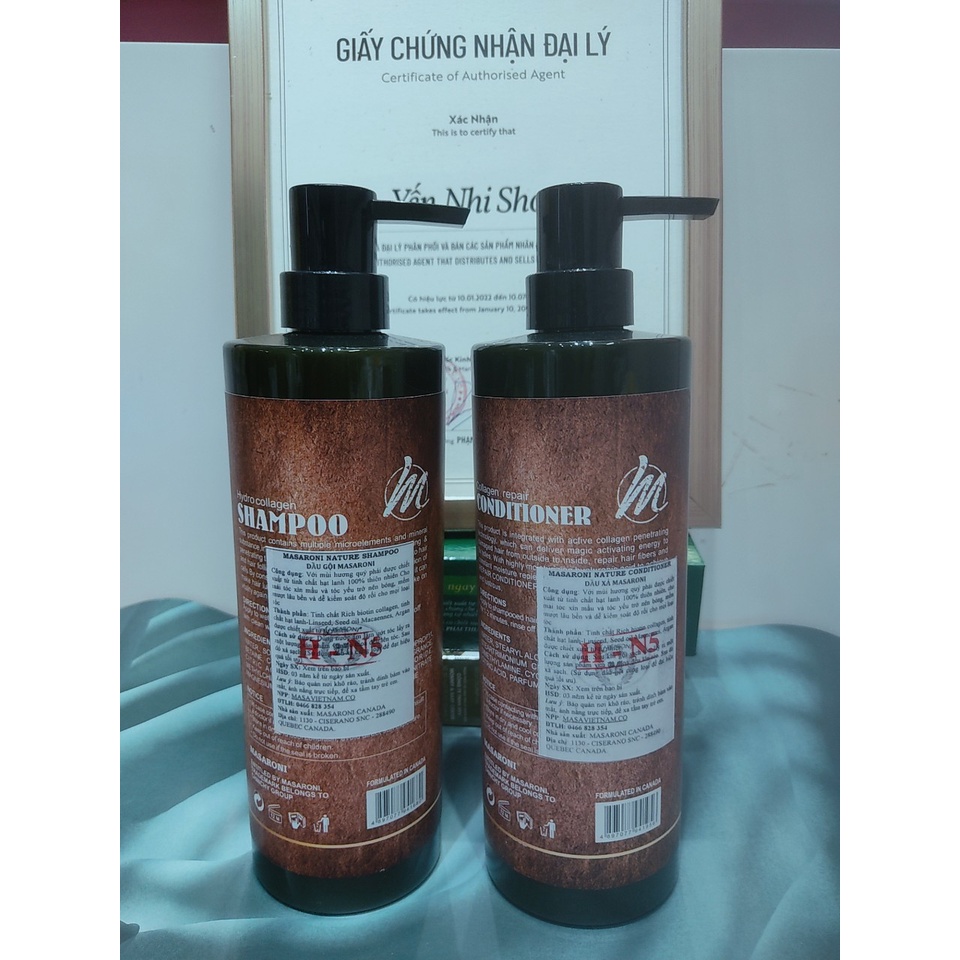 DÂÙ GỘI VÀ XẢ MASARONI RICH BIOTIN COLLAGEN 500ml - 800ML