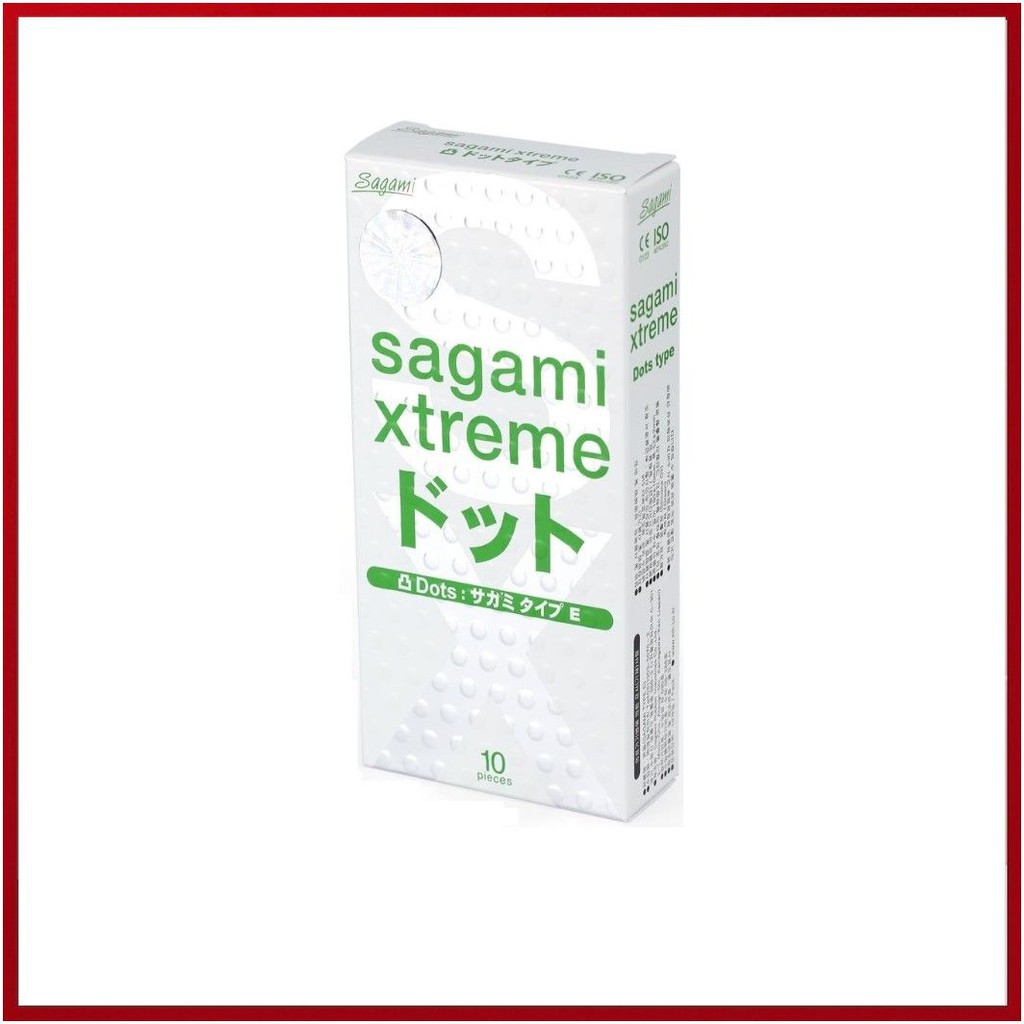 Combo 2 Bộ Hộp Bao Cao Su SAGAMI Xtreme White &amp; Feel Long Gân Gai, Tặng Hộp 3c BCS OK [23 Chiếc]