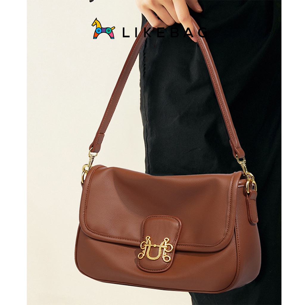 Túi xách nữ đeo vai, kẹp nách LIKEBAG da PU sang trọng chính hãng 219XK6866-2 - LIBAGI