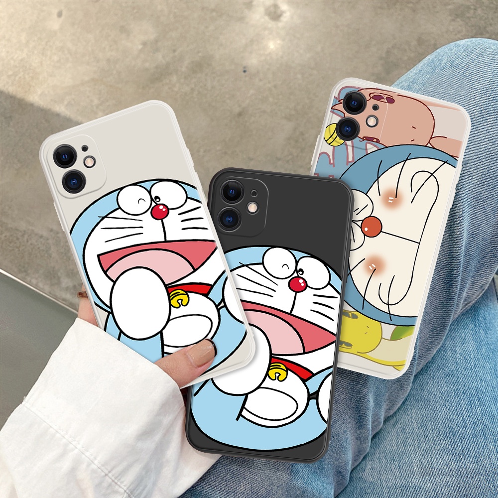 Ốp điện thoại in hình Doraemon dễ thương thích hợp cho iPhone 11 Pro Max 7 8 6 6s Plus X XS XR Max H046