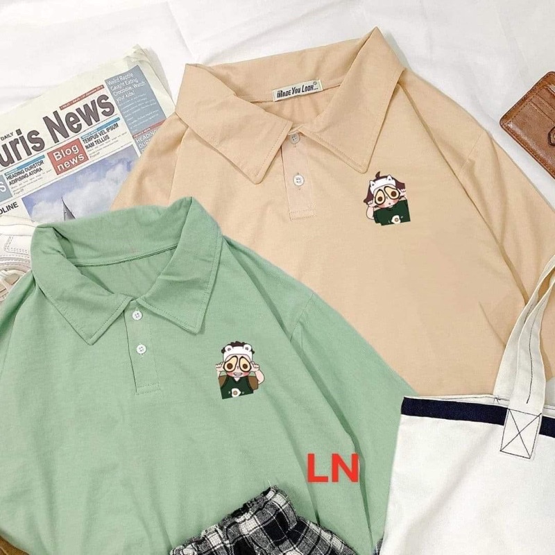 Áo cổ bẻ em bé bơ DA6