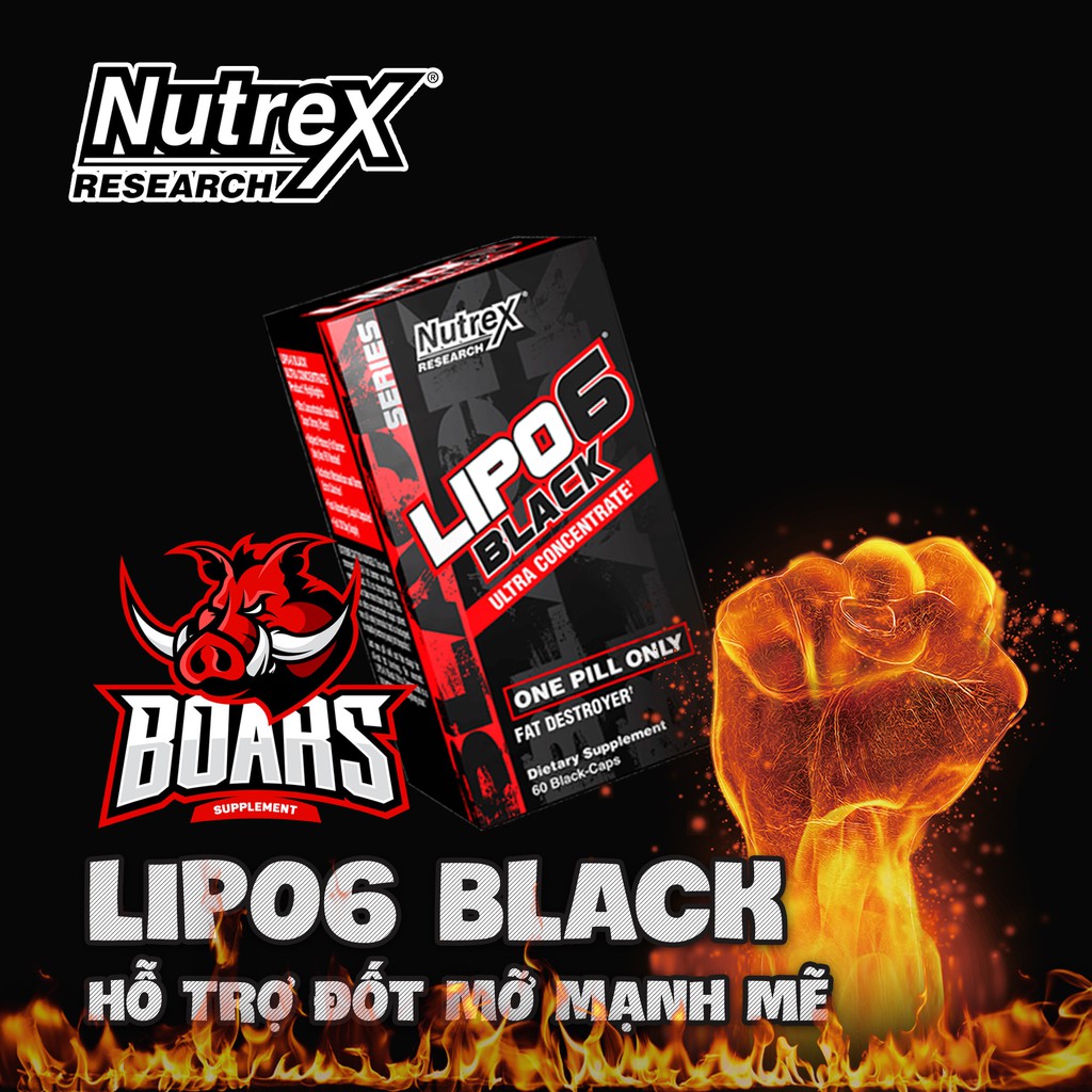 Viên Giảm Mỡ Nutrex LIPO 6 BLACK