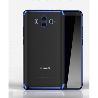 Huawei Mate 10 - Ốp Dẻo Trong Viền Màu