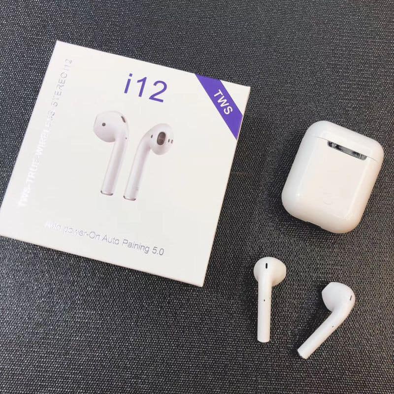 Tai nghe airpod mini i12 TWS Cảm Biến Vân Tay (Loại Nhám)