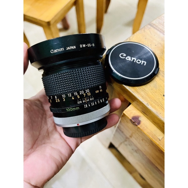 Ống kính Canon SSC 100mm f2.8 ngàm FD dùng trên body máy film ngàm FD như canon AE1 A1 F1 FTb FT FX