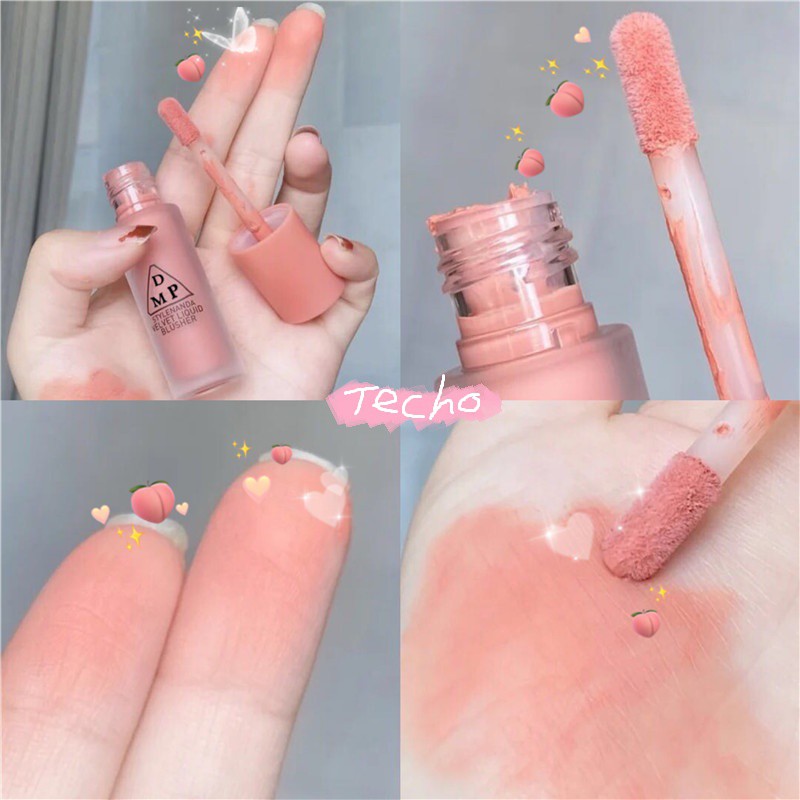 Má hồng dạng lỏng DAIMANPU® tổng màu nude tự nhiên lâu trôi trang điểm chuyên nghiệp