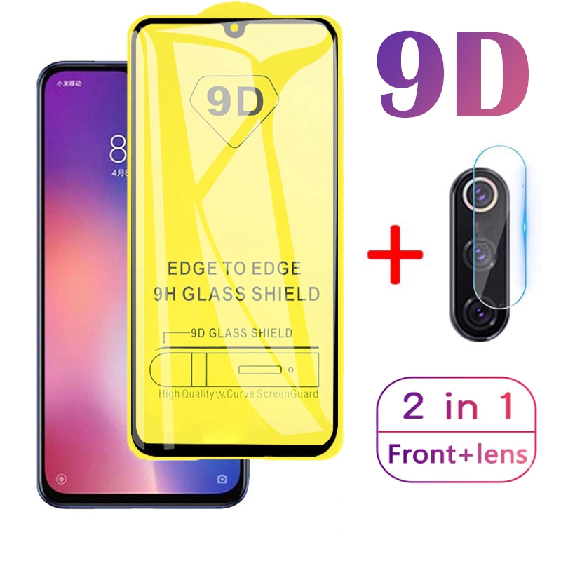 Kính Cường Lực 9h 2 Trong 1 Bảo Vệ Camera Cho Xiaomi Cc9 Cc9E 6 8 8lite A1 A2 5x 6x