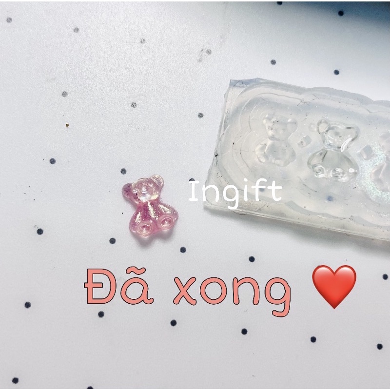 Resin UV 100g làm charm nail siêu trong, nhanh khô, bề mặt tốt