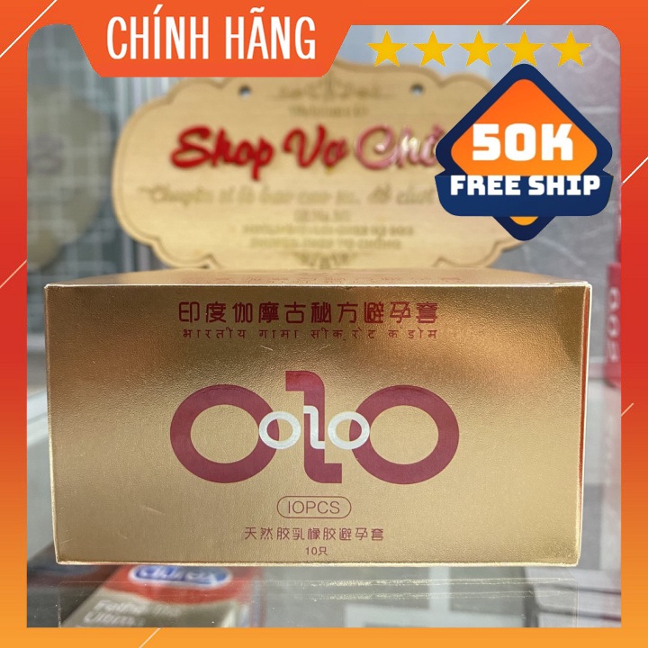 Bao cao su OLO gân gai siêu mỏng kéo dài thời gian - Hộp 10c