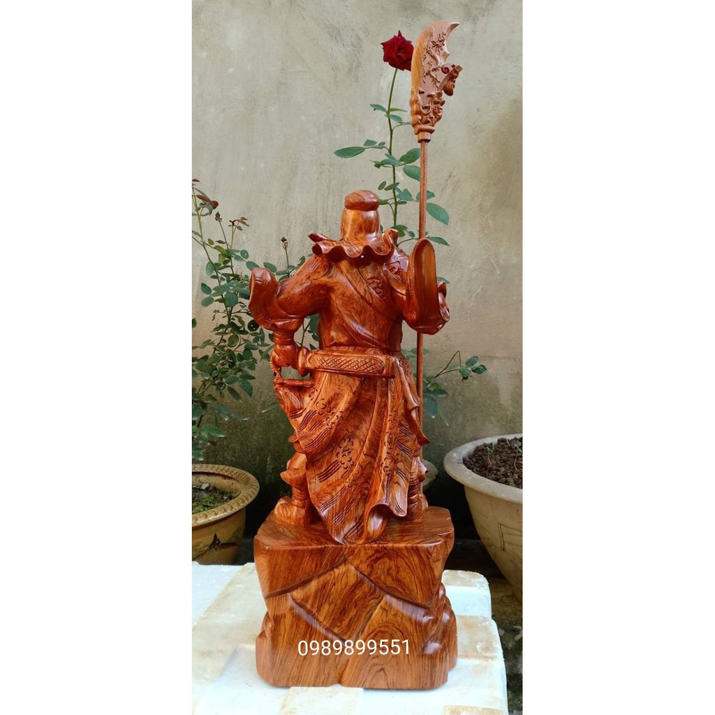Tượng quan công quan vân trường gỗ hương