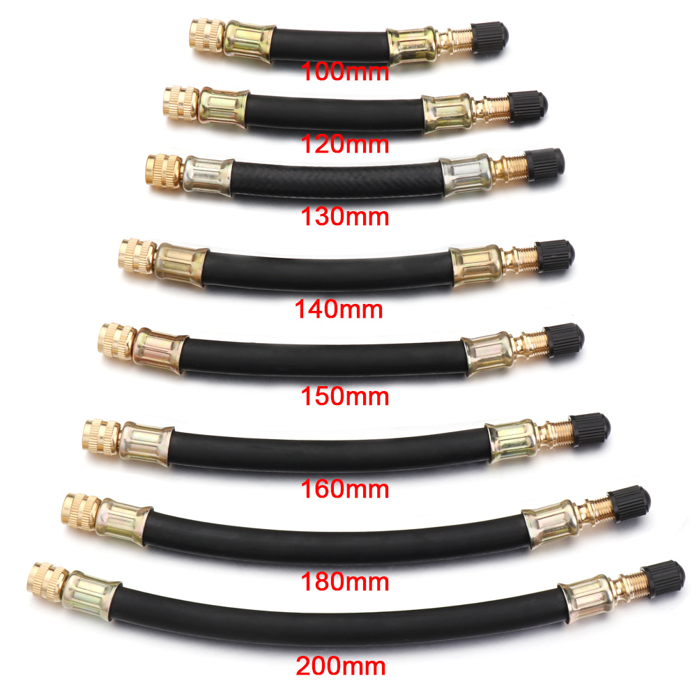 Ống bơm hơi bánh xe bằng thép không gỉ + silicone nhỏ gọn tiện lợi thích hợp cho xe scooter điện