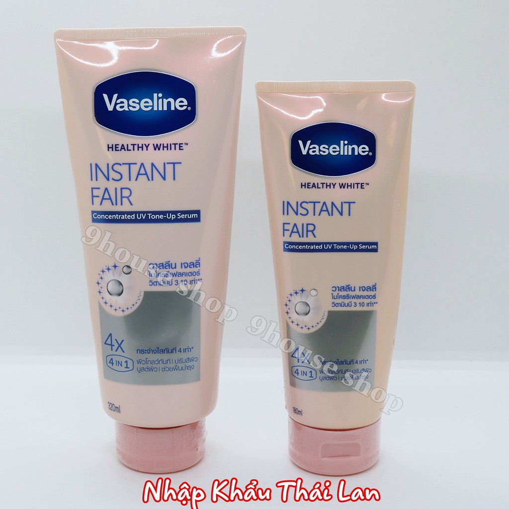 01 TUÝP Dưỡng Thể Vaseline Instant Fair 4X Thái Lan