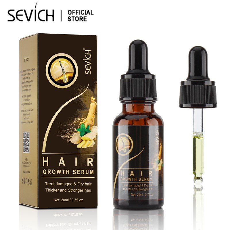 Tinh Chất SEVICH Dạng Dầu Lỏng Hỗ Trợ Mọc Tóc Ngăn Ngừa Tóc Gãy Rụng 20ML