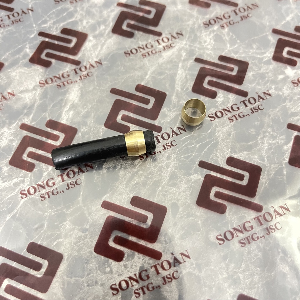 Hạt Bắp & Nhẫn Dùng Để Nối Ống Nhựa & Đồng Bằng Cách Dùng Nón Xiết - Ren Mịn Brass Compression Fitting