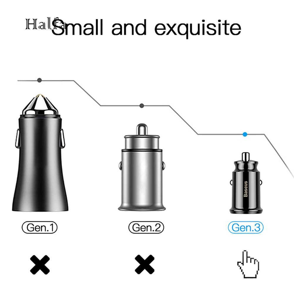 Bộ Sạc 2 Cổng Usb 3.1A Trên Xe Hơi Cho Isamsung Phone Tablet 3.1A | BigBuy360 - bigbuy360.vn