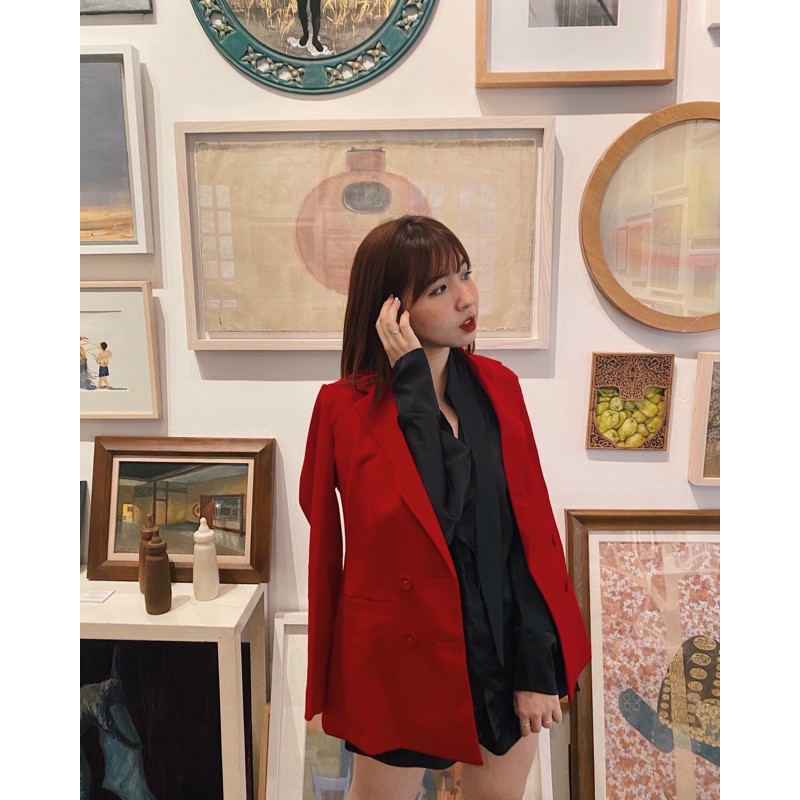 Damaris Blazer / Áo Blazer vạt đắp chéo | BigBuy360 - bigbuy360.vn