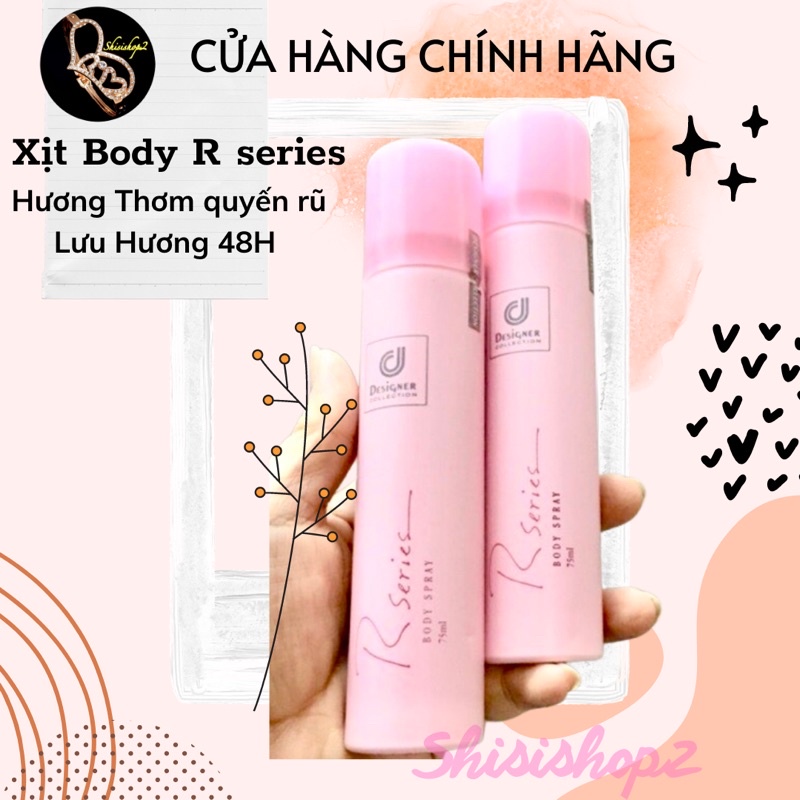 Xịt Body Rseries 75ml Hương Quyến Rũ suốt 24 giờ