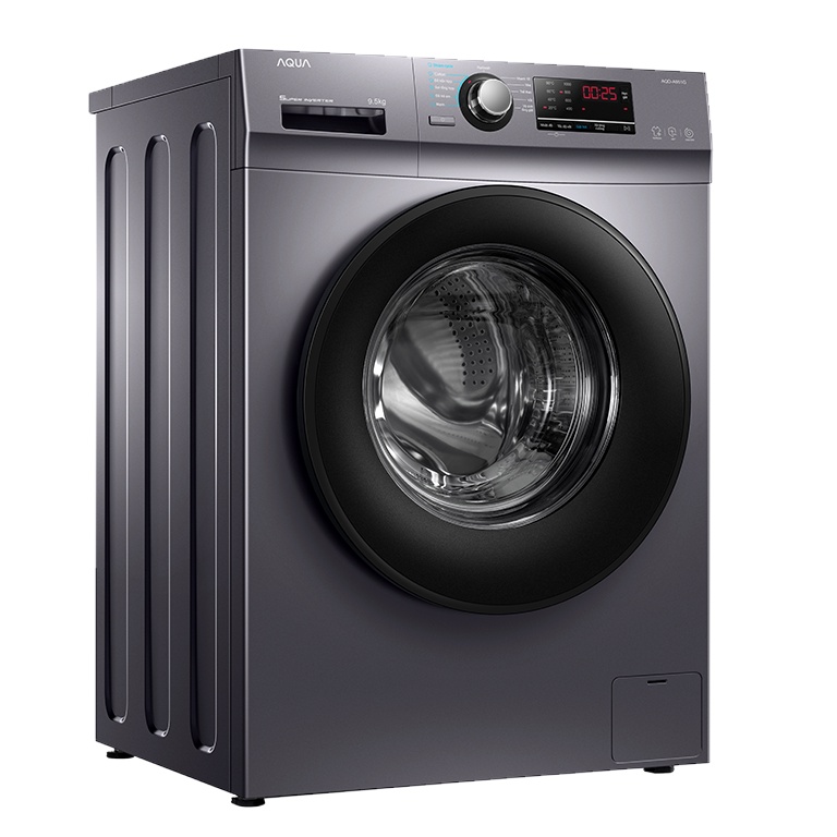 Máy giặt lồng ngang 9.5Kg AQUA AQD-A951G(S) , Bảo hành chính hãng 24 tháng,