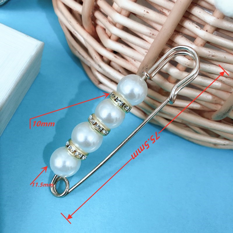 Ghim cài quần bị rộng iLita khuy móc gài bóp eo lưng quần áo jean đính ngọc sang chảnh phong cách Hàn Quốc