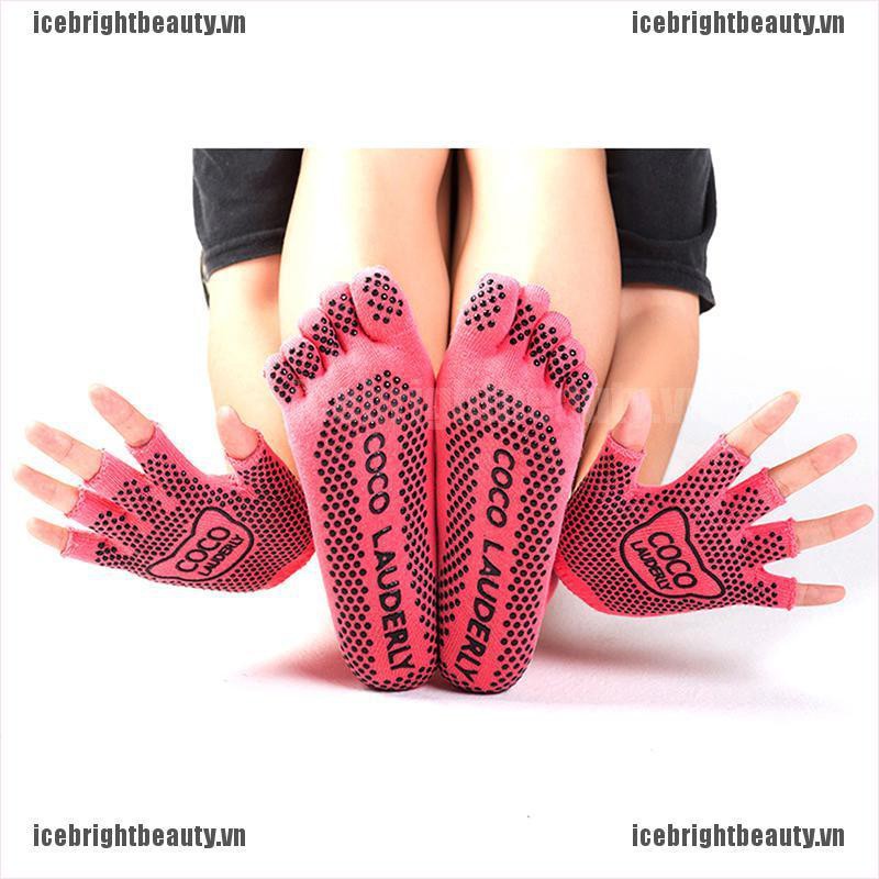 Vớ Cotton Nhiều Màu Chống Trượt Bảo Vệ Toàn Diện Dành Cho Nữ Tập Yoga Gym