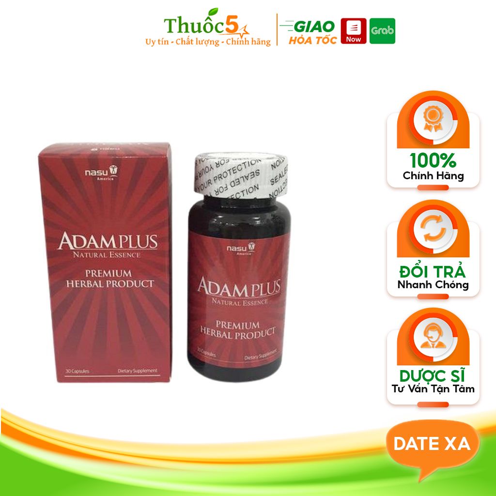 Adam Plus cải thiện, tăng cường sinh lý nam lọ 30 viên