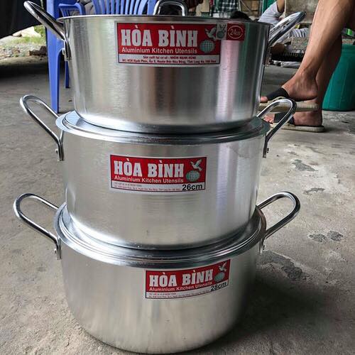 Bộ Nồi Hợp Kim Nhôm Cao Cấp 3 Cái