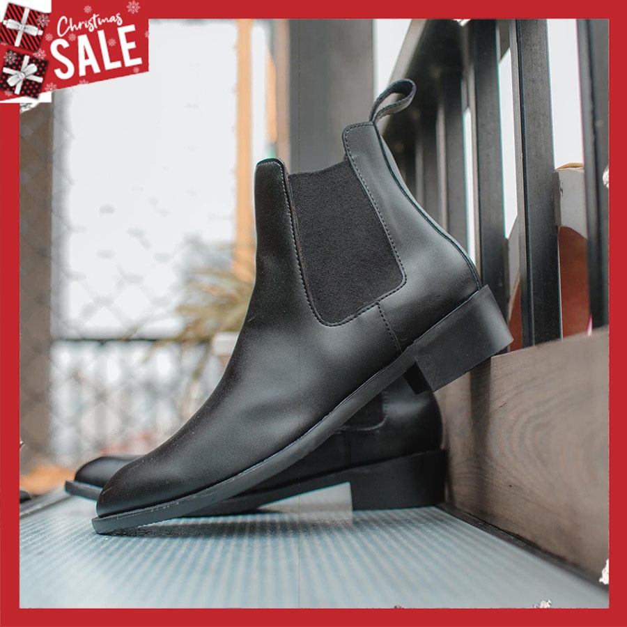 [ Bán lỗ xin 5⭐] Chelsea Boots Nam Da Mờ Đế 4cm