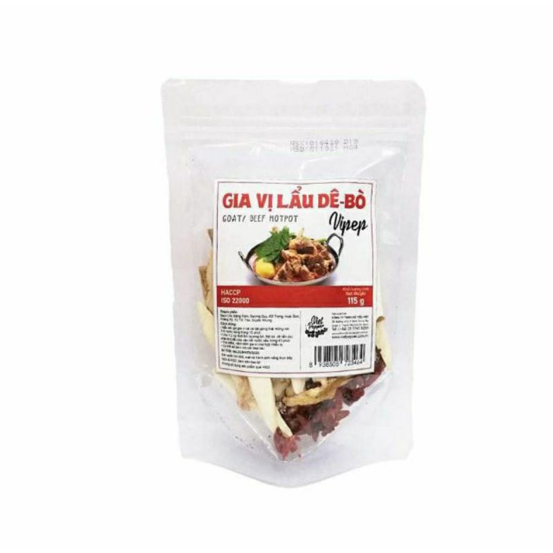 Gia vị nấu lẩu DÊ - BÒ đầy đủ tiện lợi
