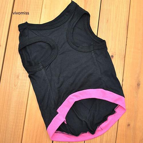 Áo thun cotton họa tiết chữ đáng yêu cho thú cưng