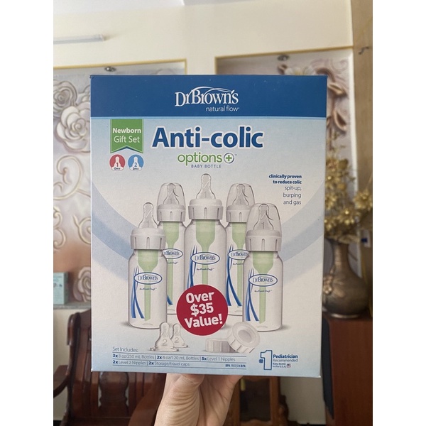 Set 5 bình sữa dr brow kèm phụ kiện