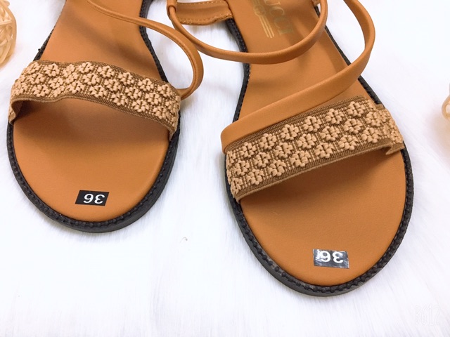 size 39 - Giày quai ngang thổ cẩm