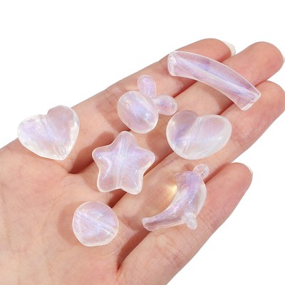 Hạt xỏ BEADIA chất liệu acrylic trong suốt độc đáo tiện dụng làm trang sức DIY