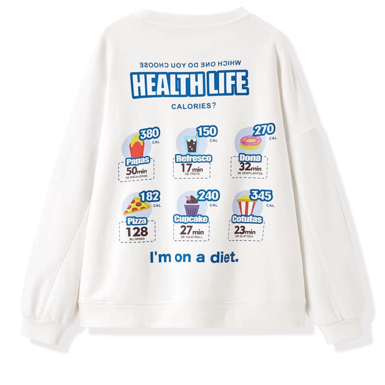 Áo Sweater Nỉ In Chữ Dáng Rộng Dày Dặn Phong Cách Năng Động Trẻ Trung Hàn Quốc | BigBuy360 - bigbuy360.vn