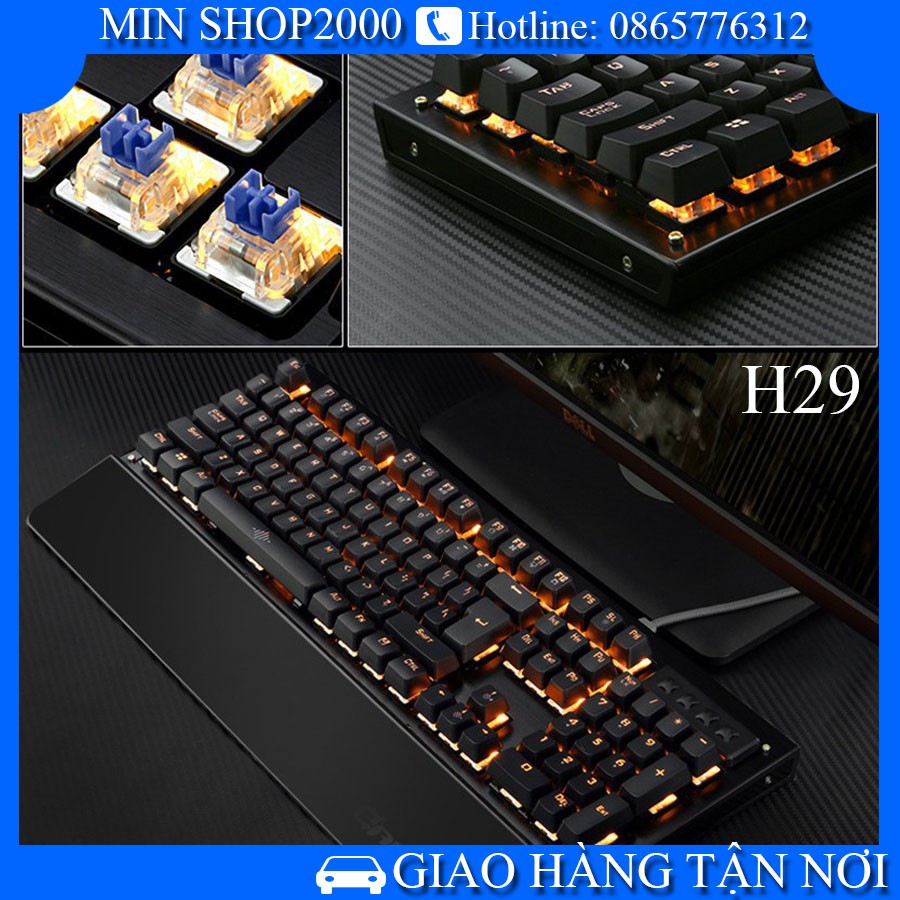 Bàn phím game thủ,Bàn phím cơ loại dài H29