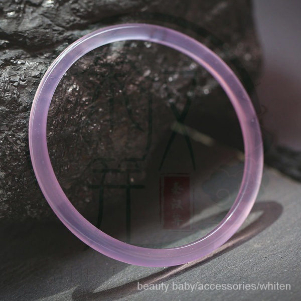 Vòng tay đá mã não tự nhiên màu hồng thời trang cổ điển cho nữ