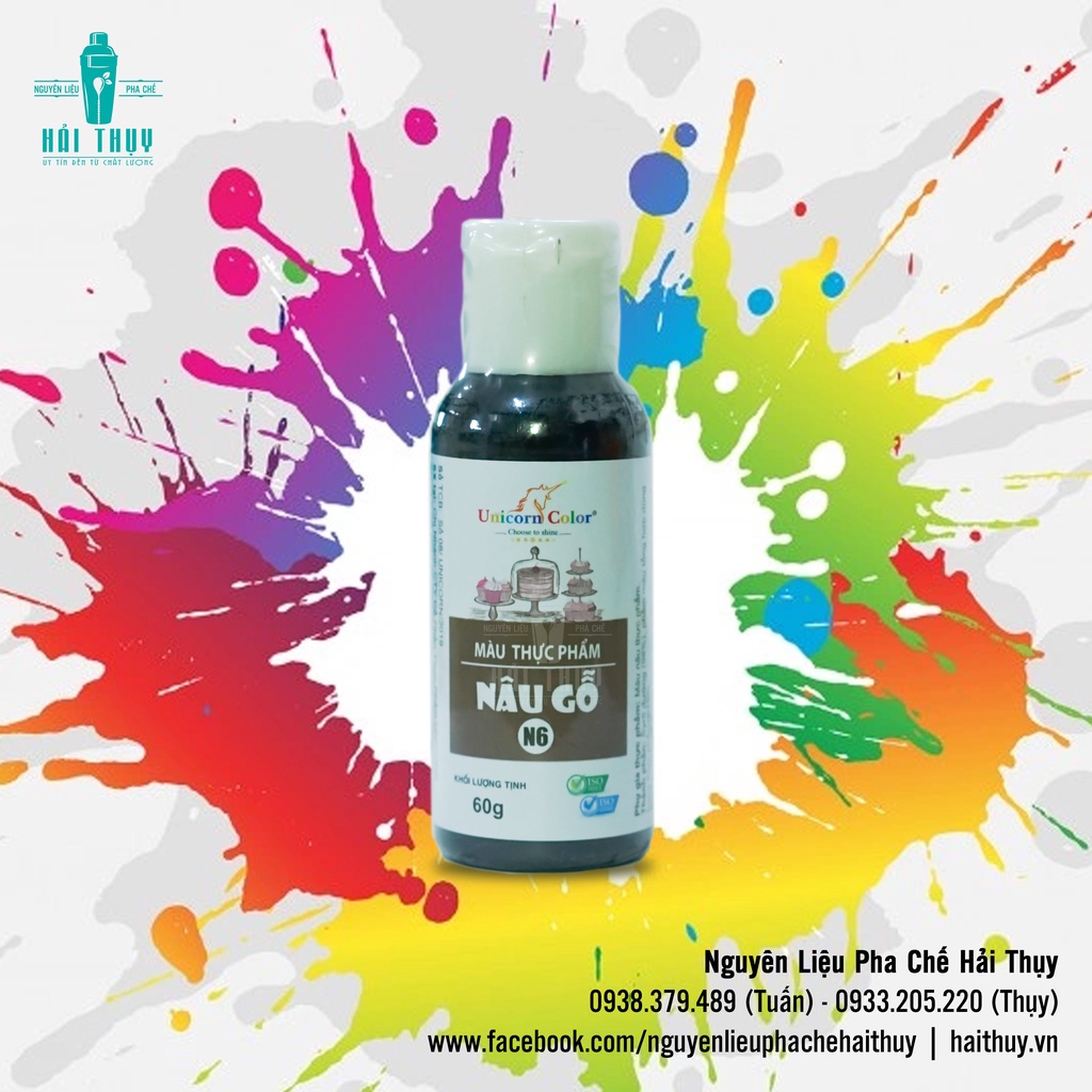 Màu siro Unicorn 60Gr - màu thực phẩm làm bánh