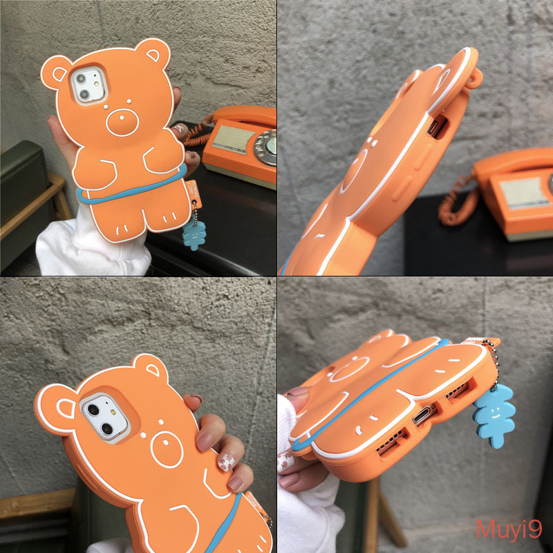 IPHONE Ốp Lưng Silicone Họa Tiết Hình Chú Gấu Thời Trang Cho Iphone12 Pro Max X Xs Max Xr Iphone8 / Se2 Iphone7Plus I6S | BigBuy360 - bigbuy360.vn