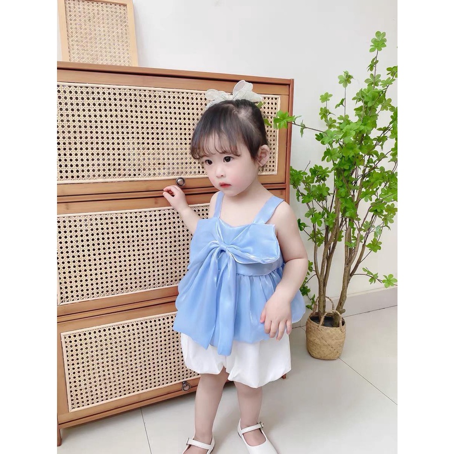 Set nơ tơ lụa mềm cho bé gái màu hot trend 2022