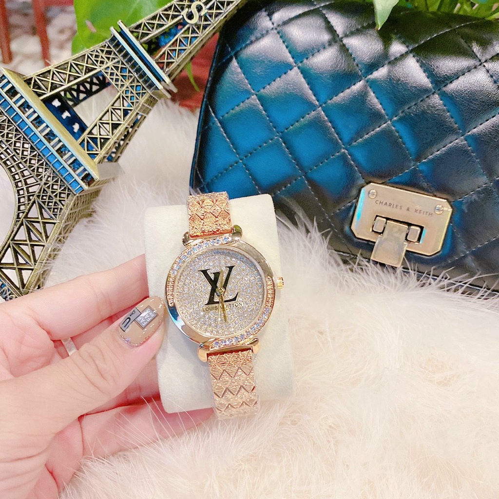 Đồng hồ LV hợp kim cao cấp, hợp thời trang trẻ, bảo hành 12 tháng
