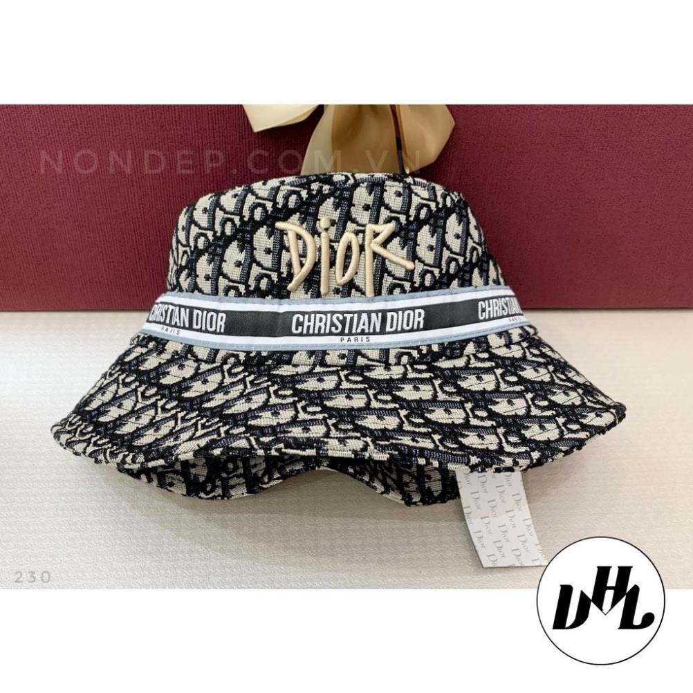 (Hàng VNXK) Nón thời trang VHL Store, mũ Bucket vành tròn DIOR vải đẹp chuẩn thời trang hàng hiệu (Ảnh thật)
