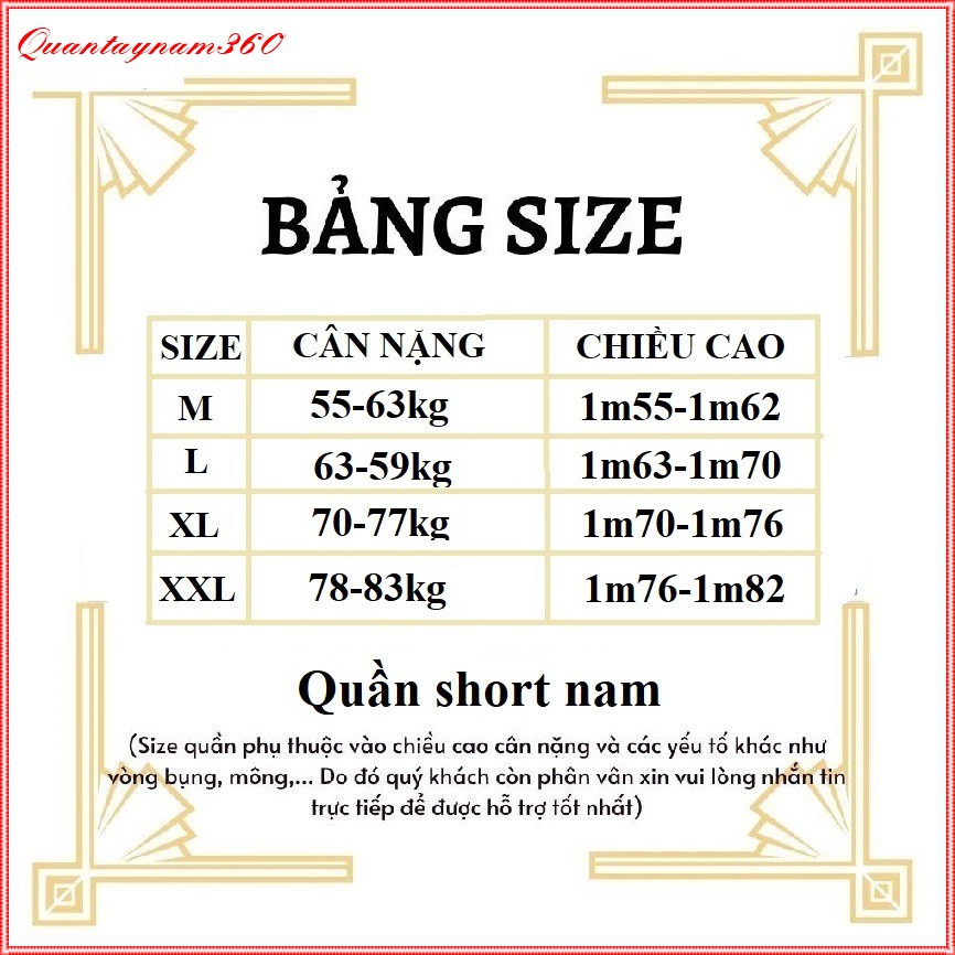 Quần short đũi nam- Quần đũi ngố nam siêu mát 5 màu size quần từ 45-85 kg | WebRaoVat - webraovat.net.vn