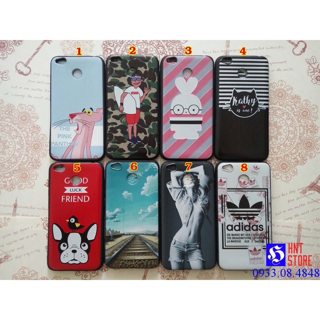 - ỐP LƯNG XIAOMI REDMI 4X - CAO SU -up