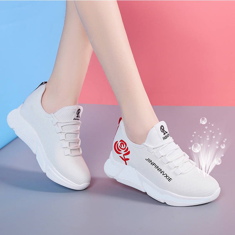 [Mã FASHIONGREEN264 giảm 10% tối đa 30k đơn từ 99k] Giầy thể thao nữ, giày sneaker nữ buộc dây V201