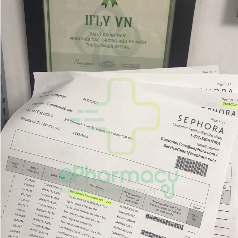 The Ordinary Niacinamide 10% + Zinc 1% - Serum The Ordinary tinh chất kiềm dầu, giảm mụn