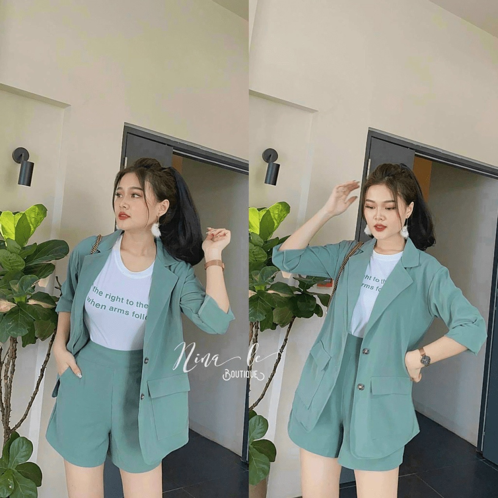SÉT VEST ÁO THUN QUẦN CẠP CAO TÔN DÁNG THƯ SINH TRẺ TRUNG CÁ TÍNH TT